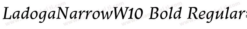 LadogaNarrowW10 Bold Regular字体转换